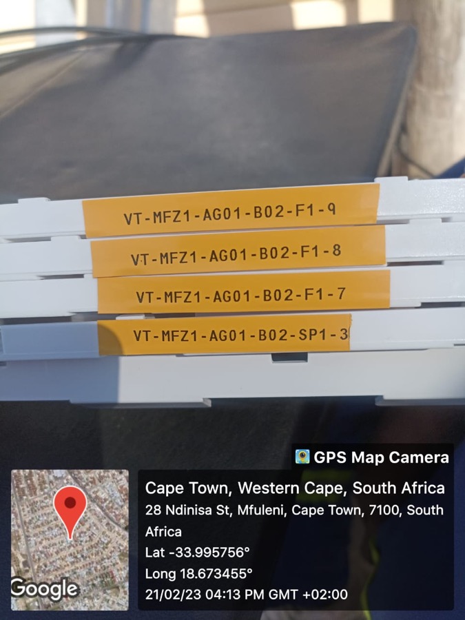 Fibre optic cabling work