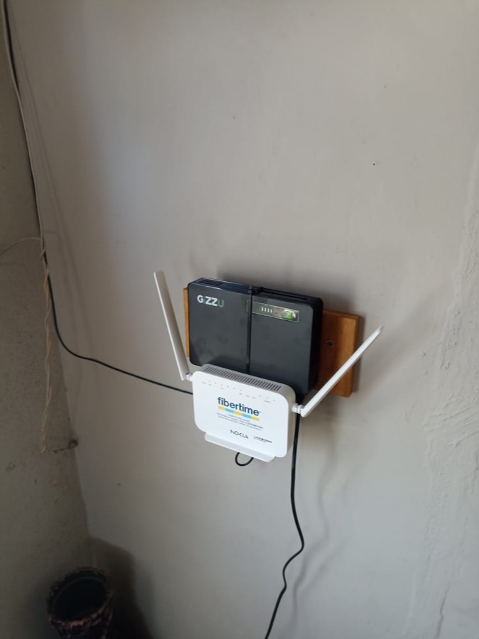 Fibre optic installation on site